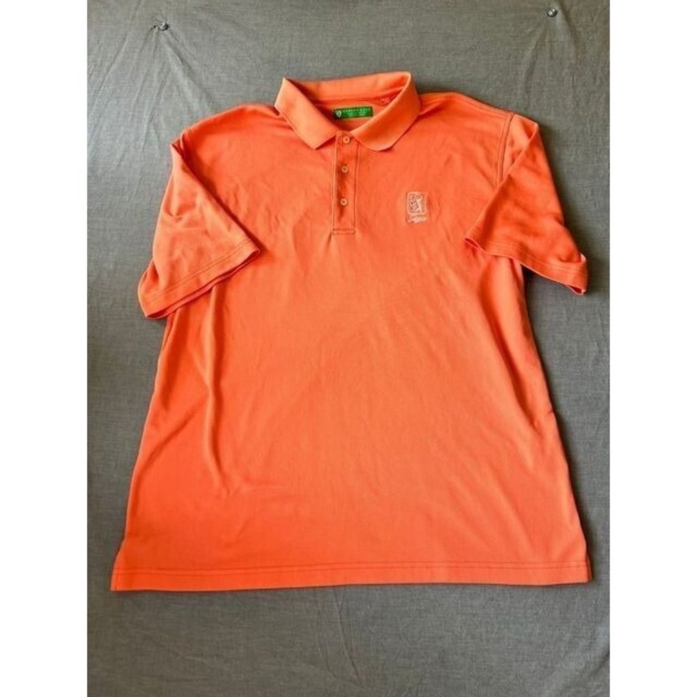 Oxford Golf Sawgrass Polo Shirt Adult Extra Large Orange Short Sleeve Mens